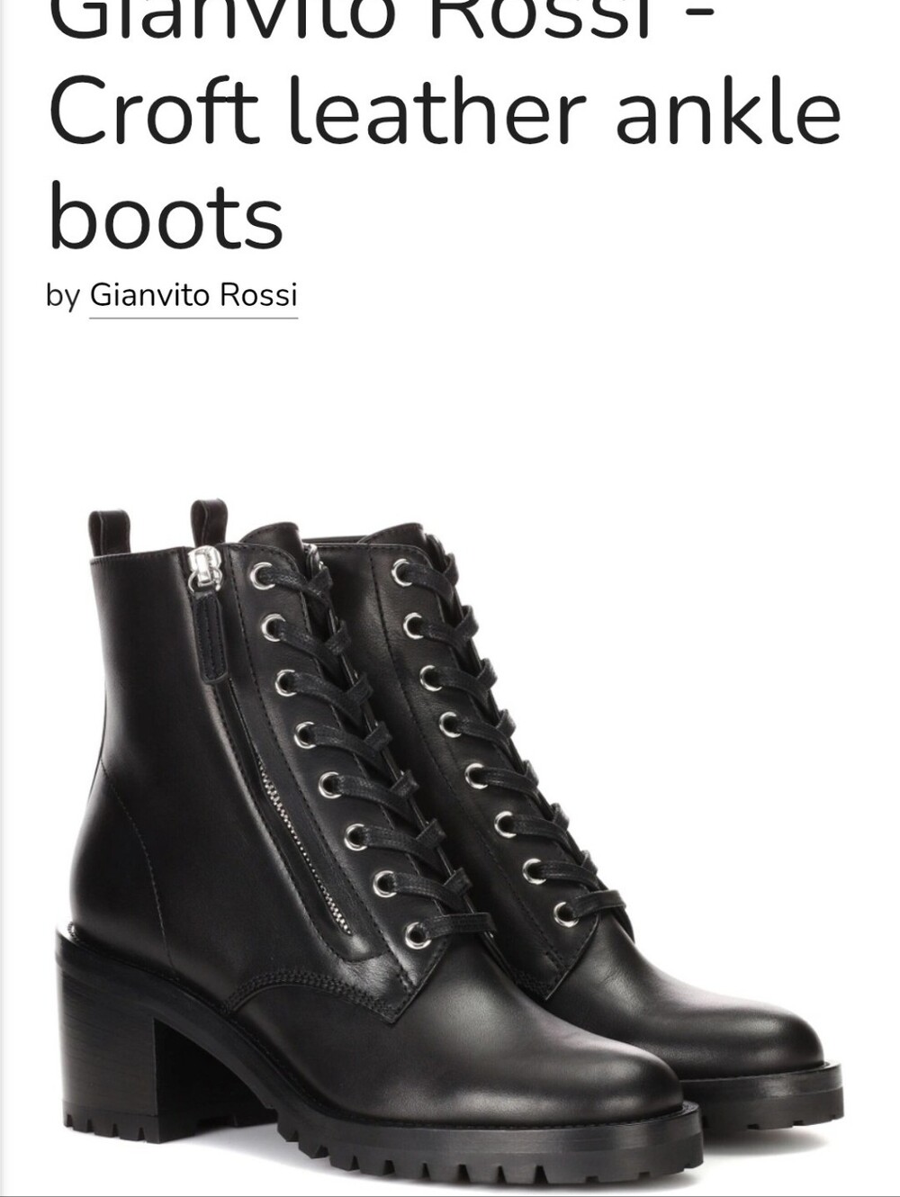 Gianvito Rossi Leather Booties